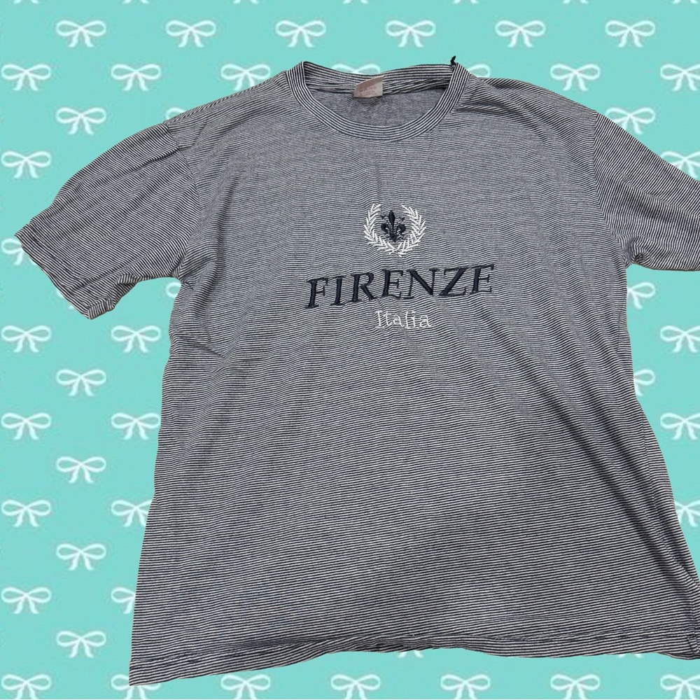 Striped Firenze Italia T-Shirt